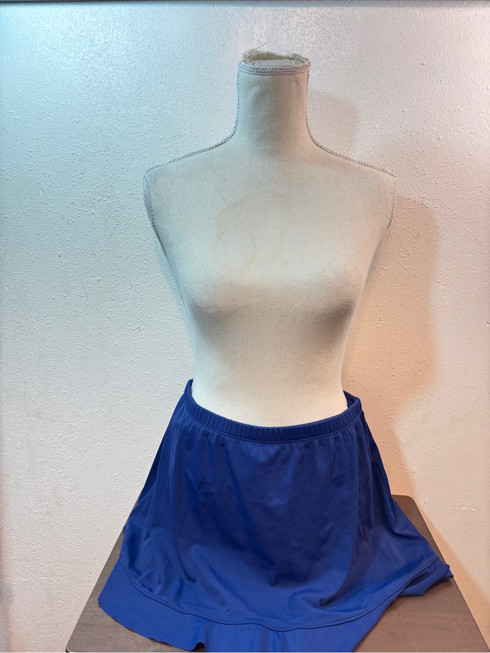 St. John's Bay Royal Blue Swim Skater Skirt